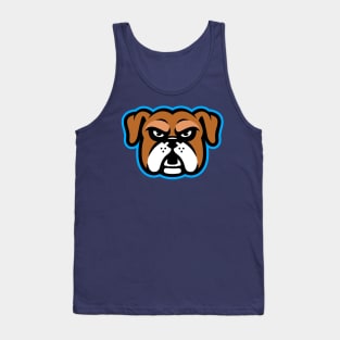 Bulldog Mascot Logo Tank Top